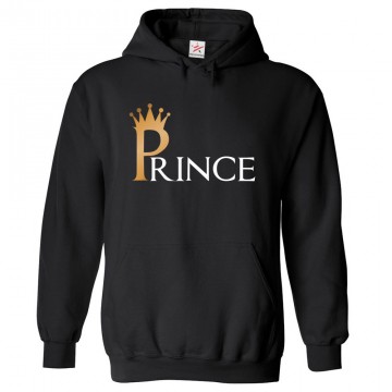 Prince With Crown Classic Kids and Adults Mens Pullover Hoodie